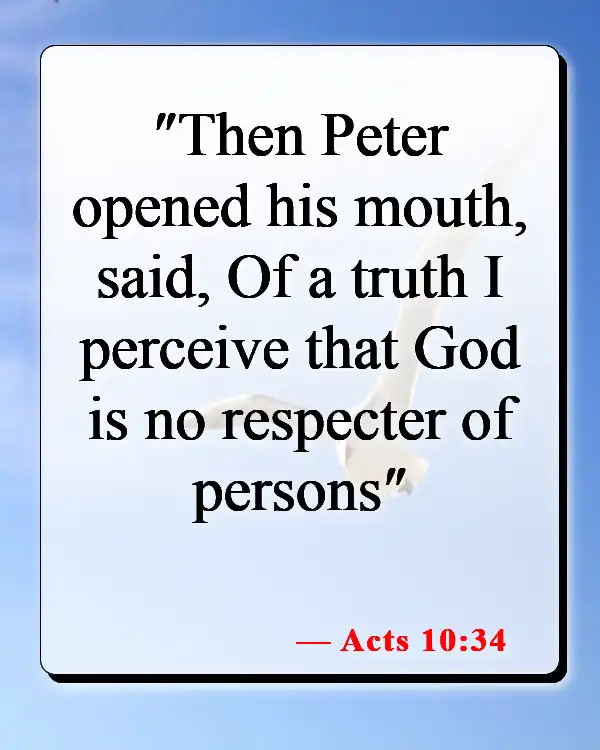 Bible Verses About Excluding Others (Acts 10:34)