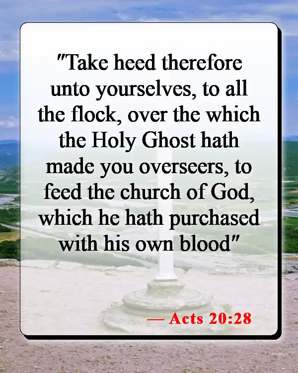 Bible Verses About The Blood Of Jesus (Acts 20:28)