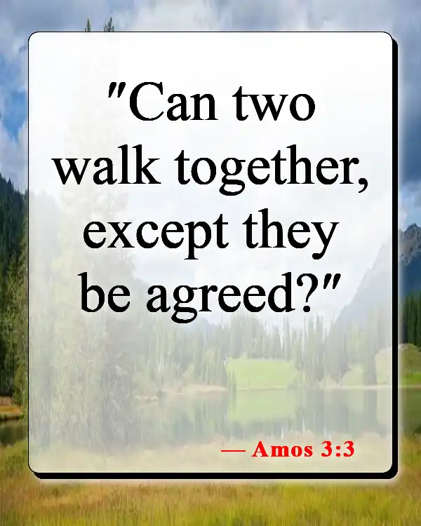 Bible Verses About Confusion In Love​ (Amos 3:3)