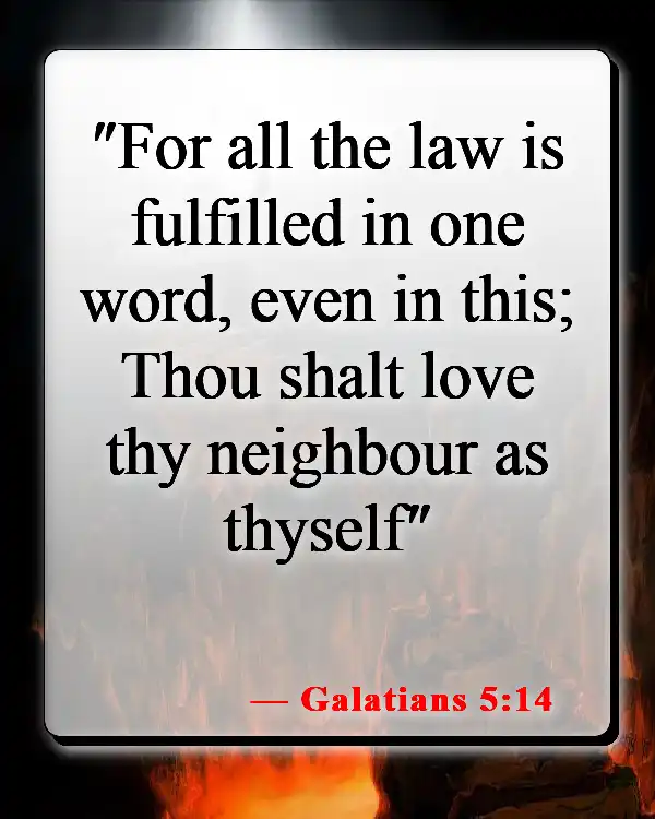 Bible Verses About Excluding Others (Galatians 5:14)