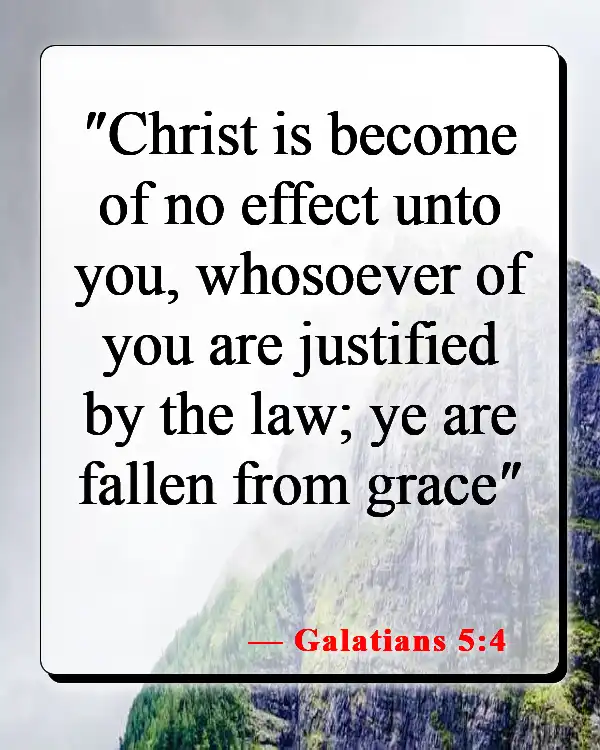 Bible Verses About Separation From God (Galatians 5:4)