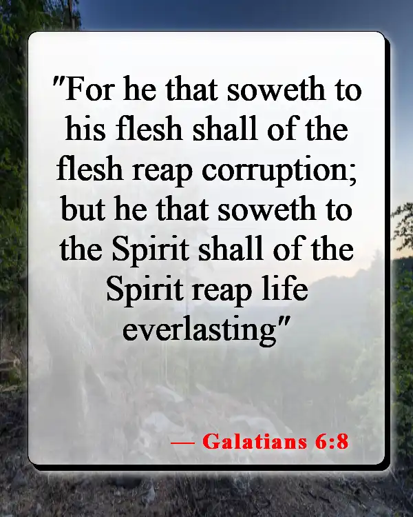 Bible Verses About God's Gift Of Life (Galatians 6:8)