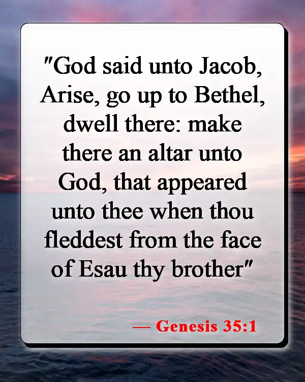Bible Verses About Returning Home (Genesis 35:1)