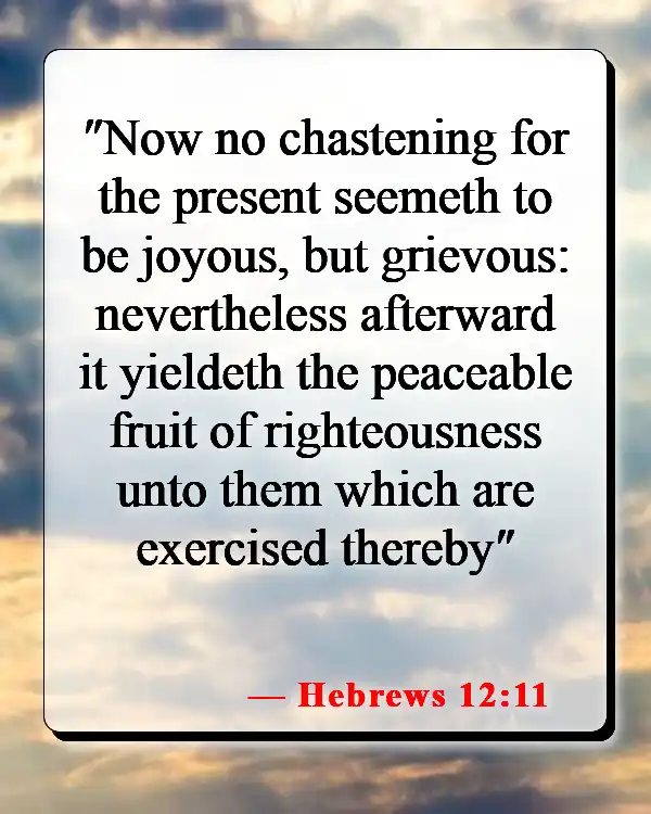 Bible Verse About A Fathers Love For His Son (Hebrews 12:11)