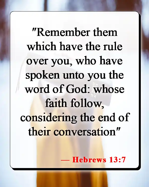 Bible Verses About Hearing And Doing The Word Of God (Hebrews 13:7)