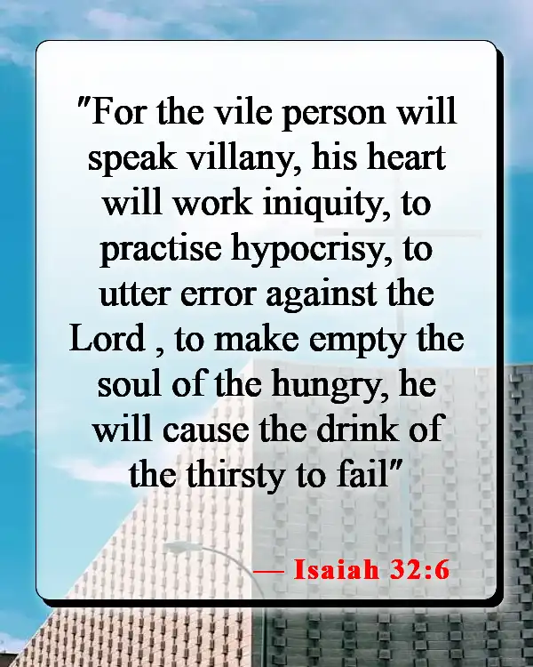 Bible Verses About Foolishness (Isaiah 32:6)