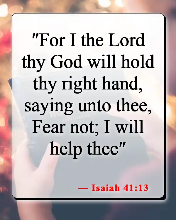 Bible Verses About Fearing Death (Isaiah 41:13)