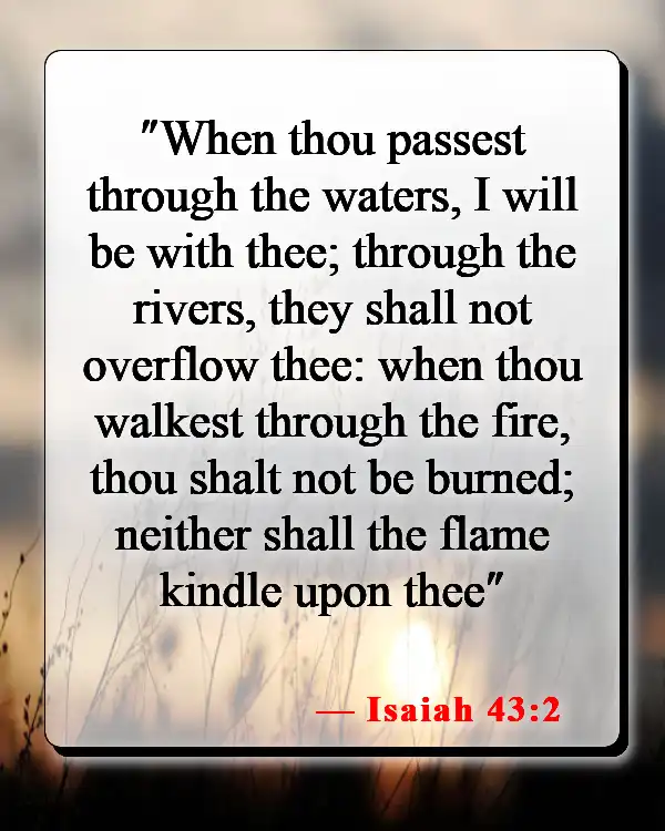 Bible Verses About Being Ok After A Breakup (Isaiah 43:2)