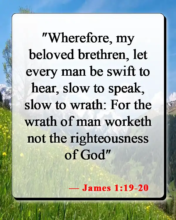 Bible Verses About Being A Good Wife And Mother (James 1:19-20)