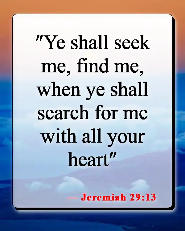 Bible Verses About Returning To God (Jeremiah 29:13)