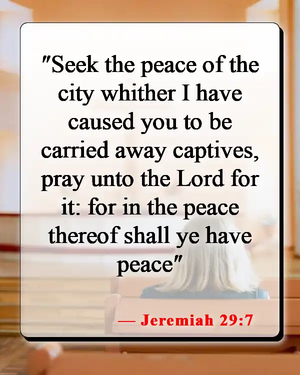 Bible Verse About Praying For Someone You Love (Jeremiah 29:7)