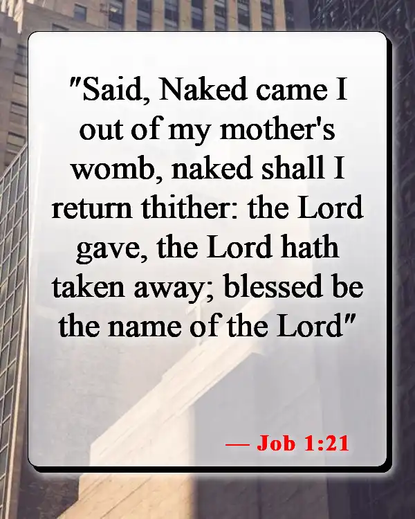 Bible Verses About Death Of A Pet (Job 1:21)