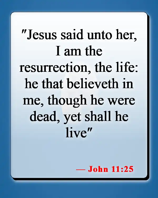 Bible Verses About God's Gift Of Life (John 11:25)