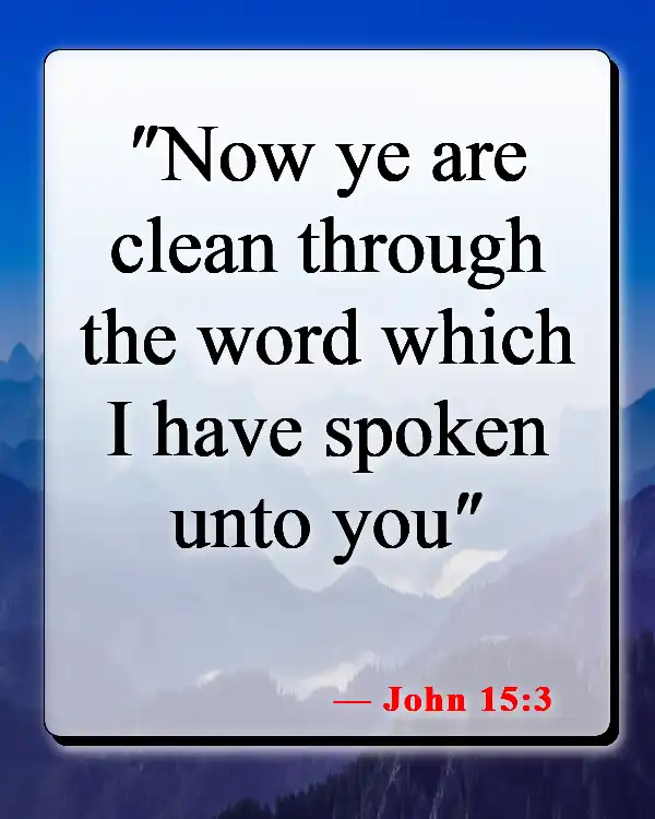 Bible Verses About cleaning (John 15:3)