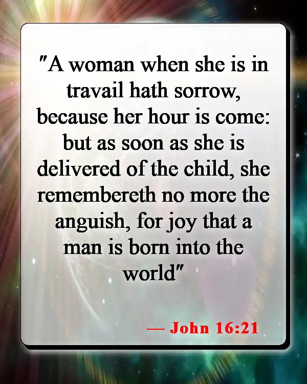 Bible Verses About Children's Innocence (John 16:21)