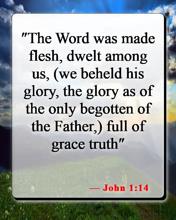 Bible Verses About Why Jesus Came To Earth (John 1:14)