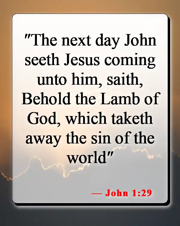 Bible Verses About The Blood Of Jesus (John 1:29)
