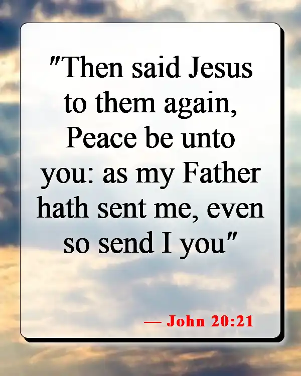 Bible Verses About Telling Others About Jesus (John 20:21)