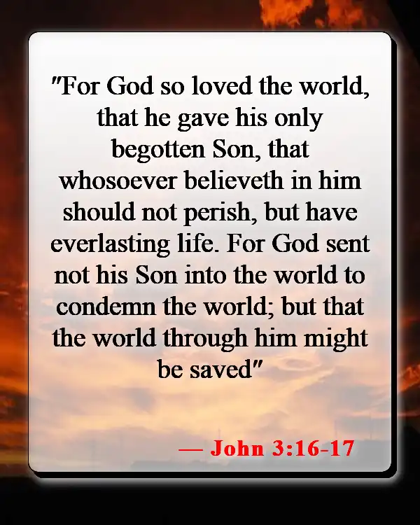 Bible Verses About Telling Others About Jesus (John 3:16-17)