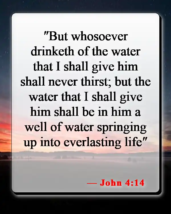 Bible Verses About The Blood Of Jesus (John 4:14)