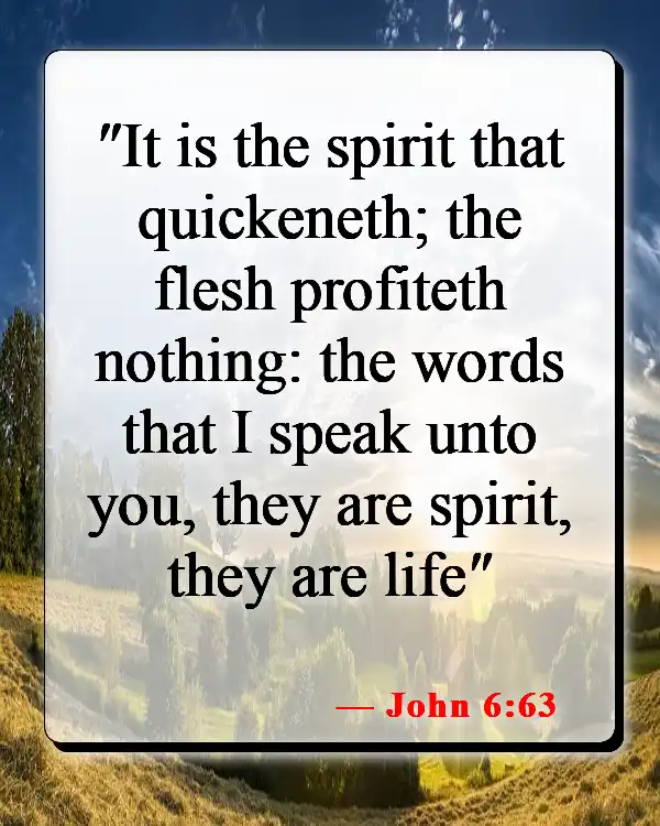 Bible Verses About Not Being Good Enough For God (John 6:63)