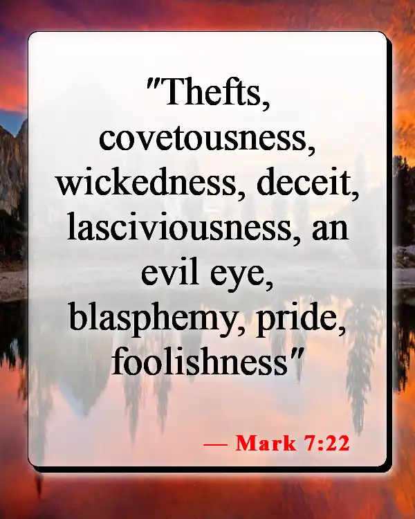 Bible Verses About Foolishness (Mark 7:22)