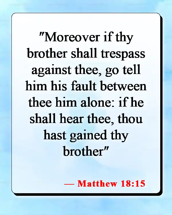 Bible Verses About Healing A Marriage (Matthew 18:15)