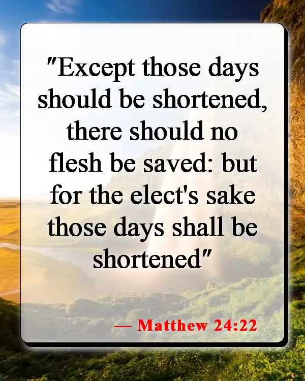 Bible Verses About God Choosing Us (Matthew 24:22)