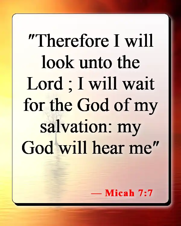 Bible Verse About Not Losing Hope (Micah 7:7)
