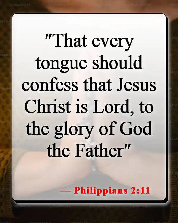 Bible Verses About Honoring God (Philippians 2:11)