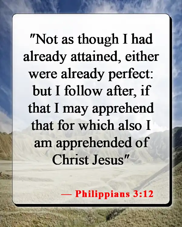 Bible Verses About Not Being Good Enough For God (Philippians 3:12)