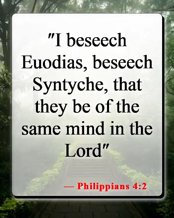 Bible Verses About Healing Relationships (Philippians 4:2)