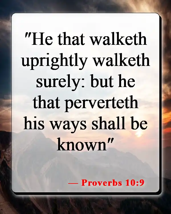 Bible Verses About Having A Good Man (Proverbs 10:9)