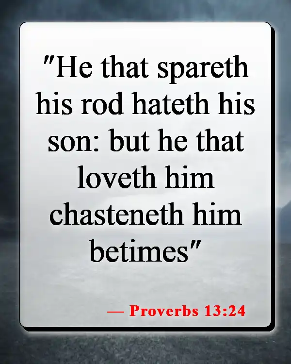 Bible Verse About A Fathers Love For His Son (Proverbs 13:24)