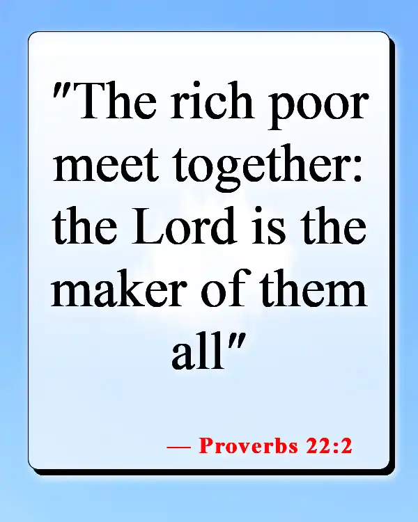 Bible Verses About Excluding Others (Proverbs 22:2)