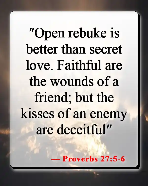 Bible Verses About Healing Relationships (Proverbs 27:5-6)