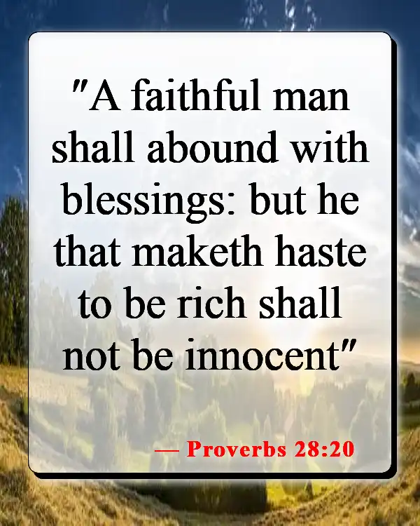 Bible Verses About Having A Good Man (Proverbs 28:20)