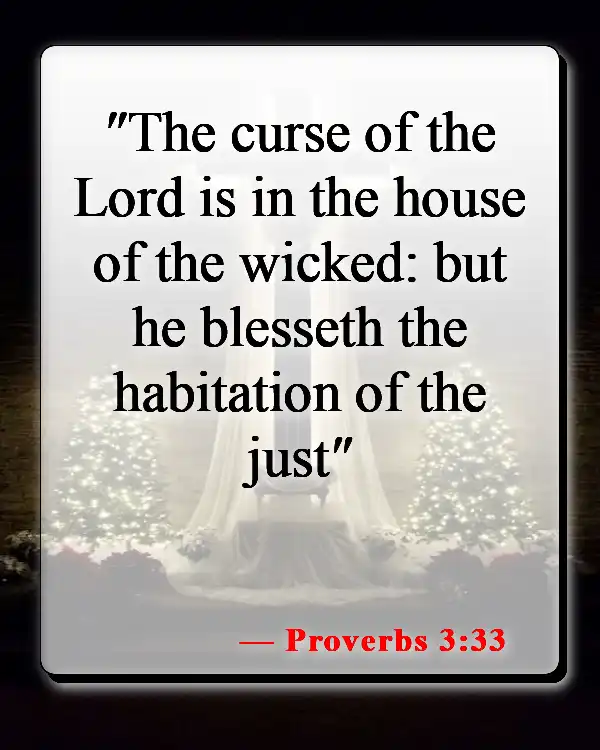 Bible Verses About Consequences Of Disobedience (Proverbs 3:33)