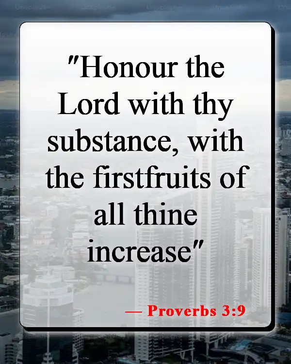 Bible Verses About Honoring God (Proverbs 3:9)