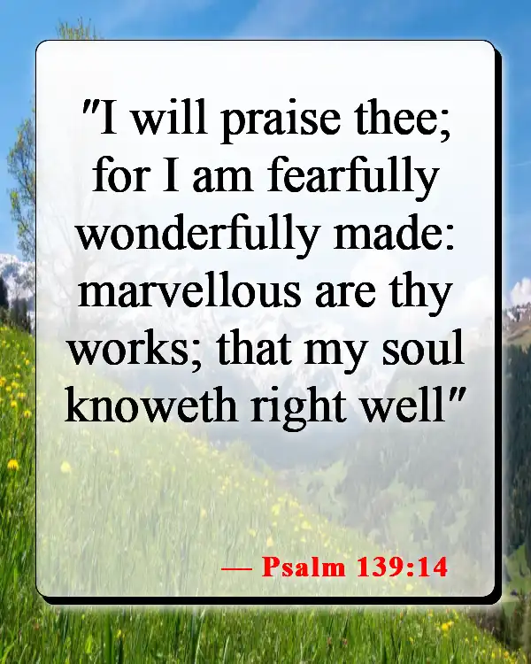 Bible Verses About Seeing Yourself As God Sees You (Psalm 139:14)