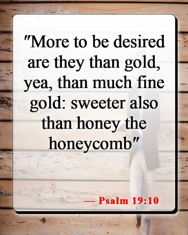 Bible Verses About Food For The Soul (Psalm 19:10)