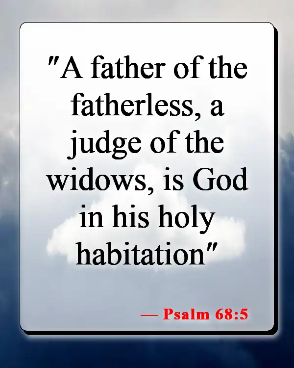 Bible Verse About A Fathers Love For His Son (Psalm 68:5)