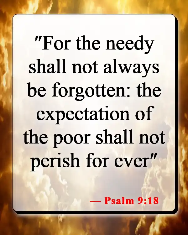 Bible Verse About Not Losing Hope (Psalm 9:18)