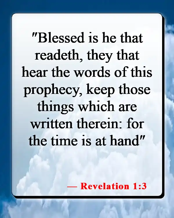 Bible Verses About Hearing And Doing The Word Of God (Revelation 1:3)