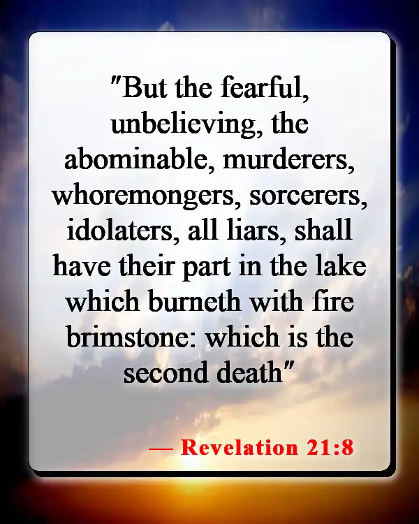 Bible Verses About Separation From God (Revelation 21:8)