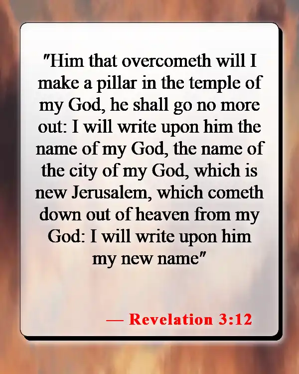 Bible Verses About Seeing Yourself As God Sees You (Revelation 3:12)