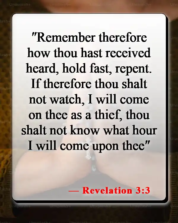 Bible Verses About Remembering What God Has Done (Revelation 3:3)