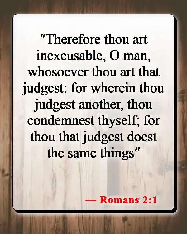 Bible Verses About Not Being Good Enough For God (Romans 2:1)