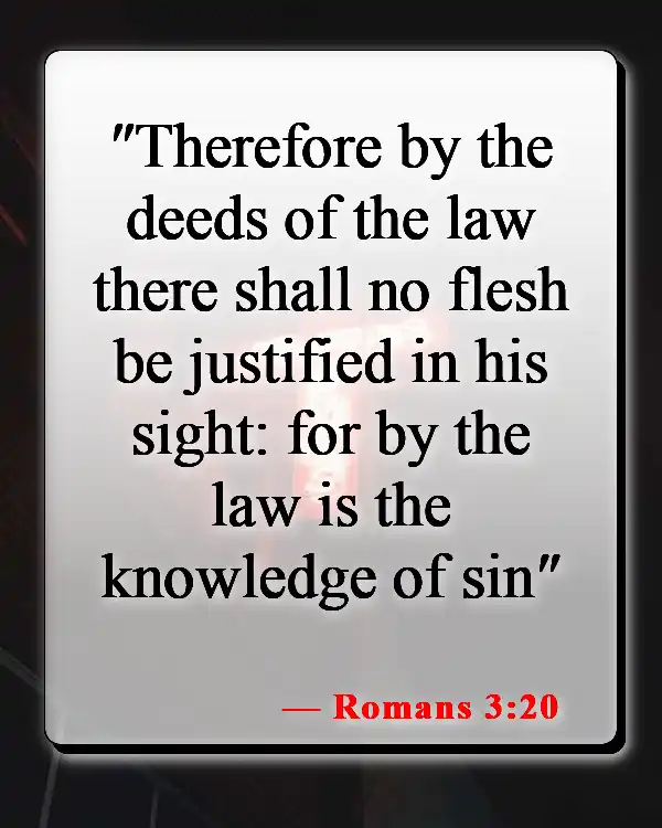 Bible Verses About Not Being Good Enough For God (Romans 3:20)