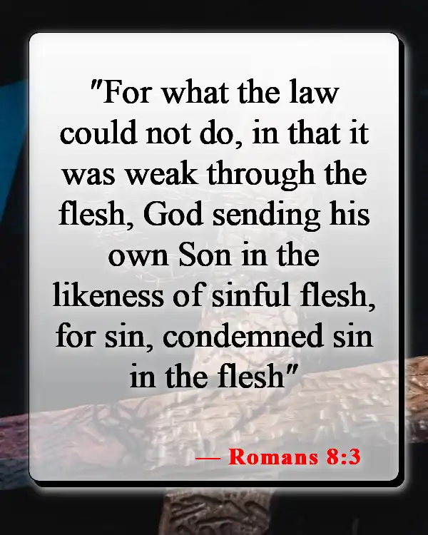 Bible Verses About The Blood Of Jesus (Romans 8:3)